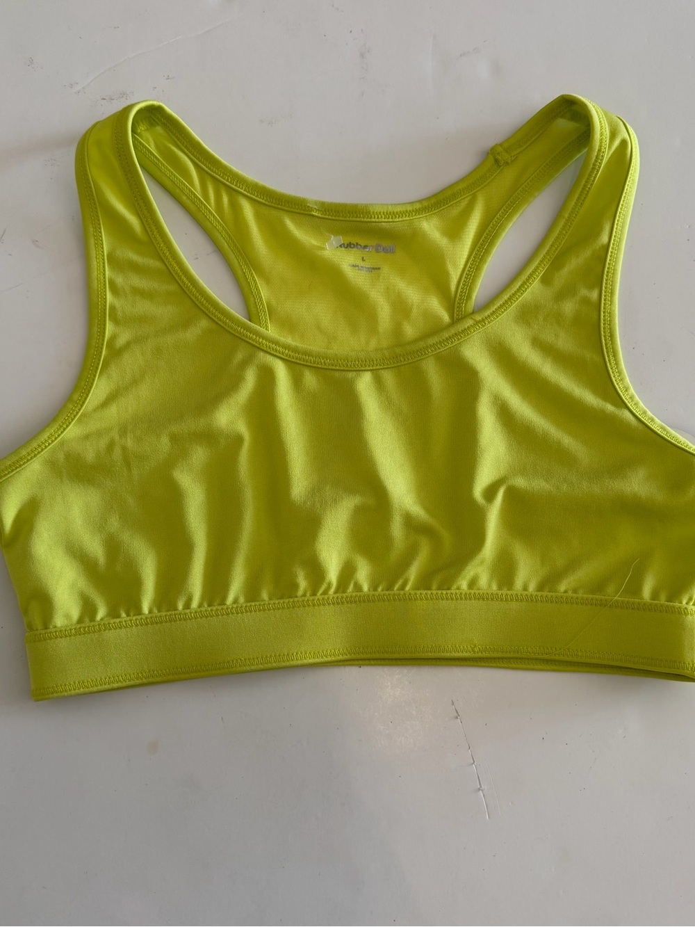 Neon Lime Racerback Sports Bra